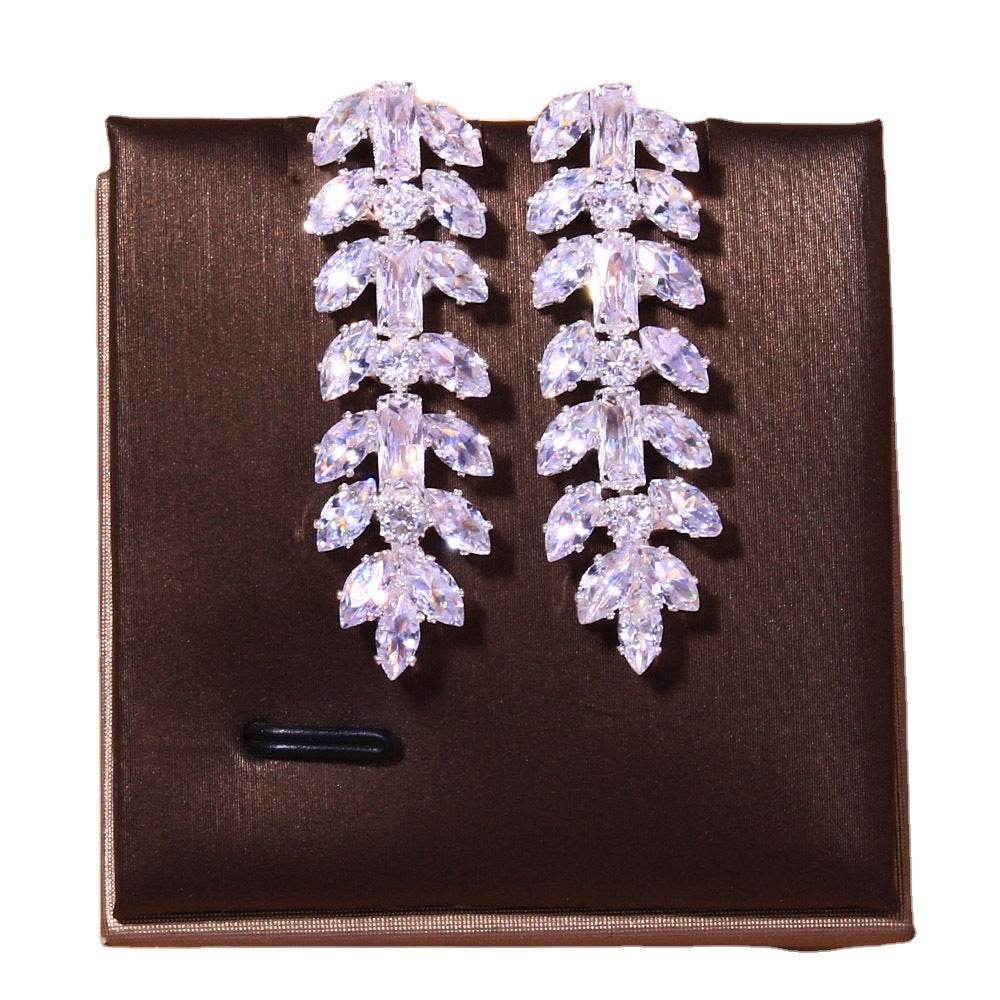 High-end Simple Zircon Necklace Suit - YAXSO