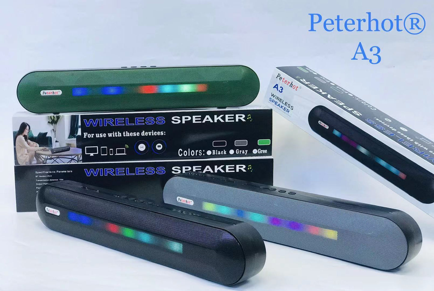 Bluetooth Speaker With LED Breathing Light