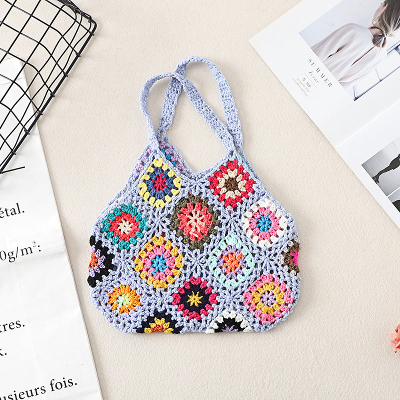 Handmade Crochet Woven Vintage Hollow Bag