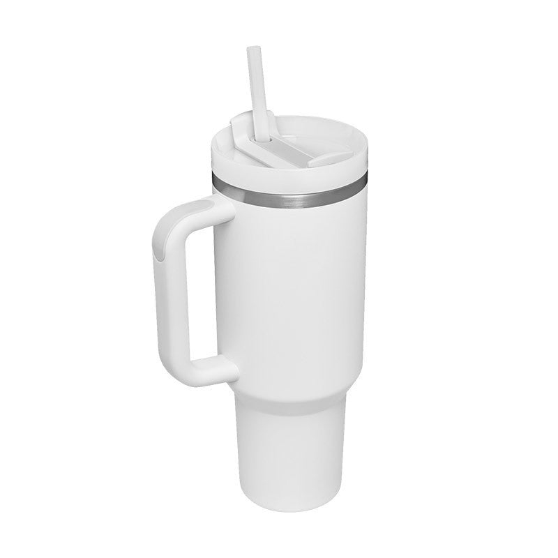 40 Oz Stainless Steel Tumbler – Insulated Travel Mug with Straw & Lid, Spill Proof