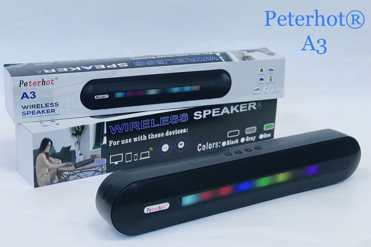 Bluetooth Speaker With LED Breathing Light