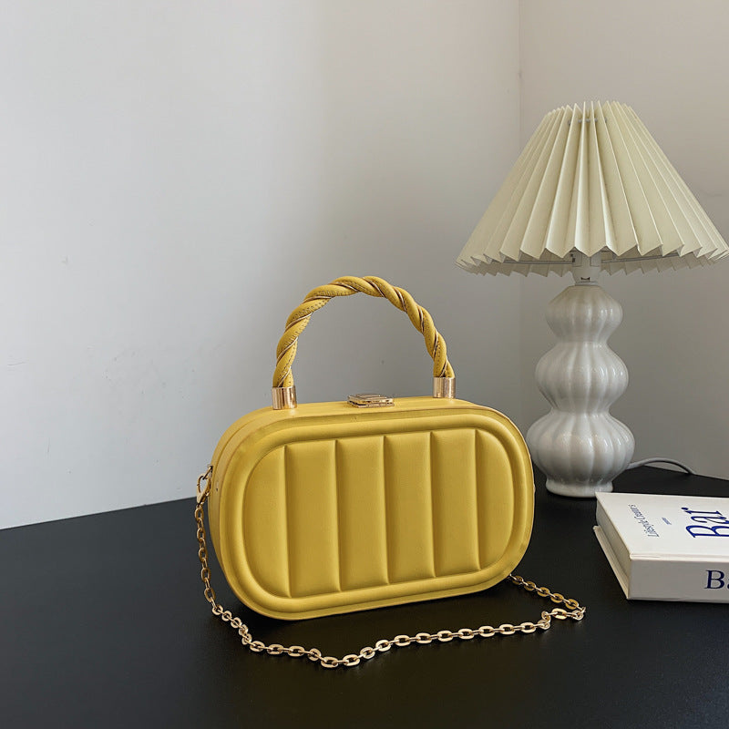 Chain Box Bag Women's Fashion Simple Portable Shoulder Messenger Bag - YAXSO