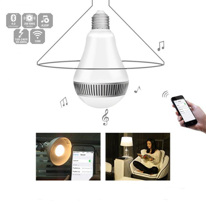 Smart LED colorful bulb Bluetooth wireless speaker