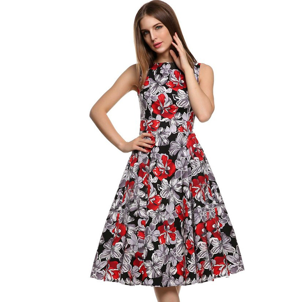 Vintage Print Dress