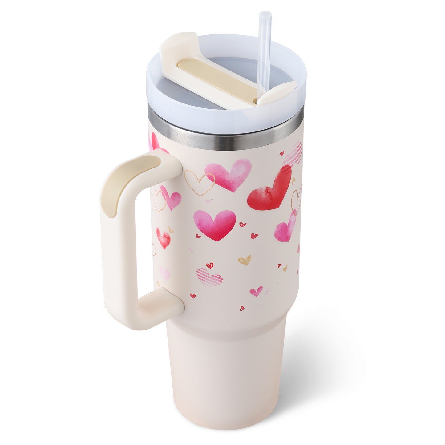 40 Oz Stainless Steel Tumbler – Insulated Travel Mug with Straw & Lid, Spill Proof