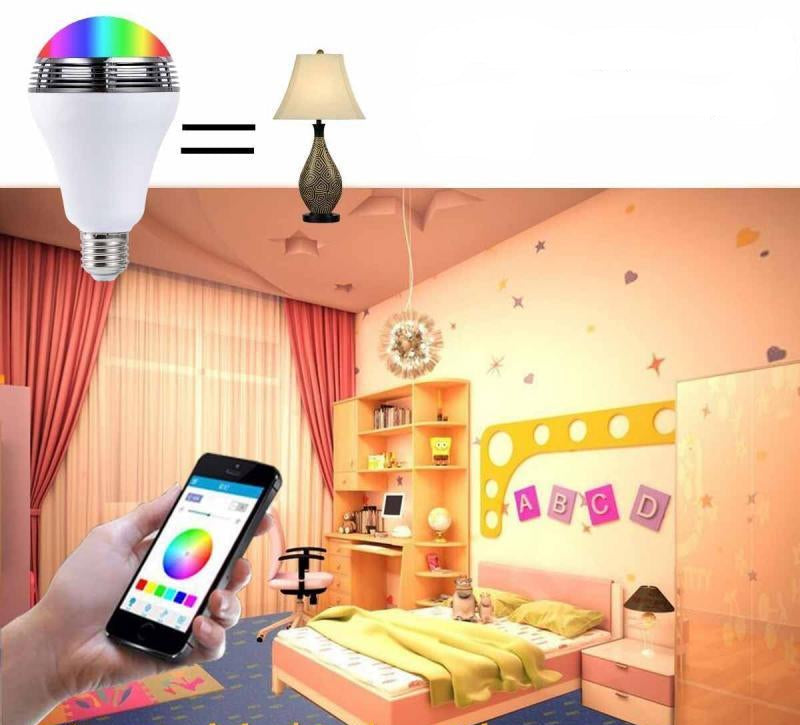Smart LED colorful bulb Bluetooth wireless speaker