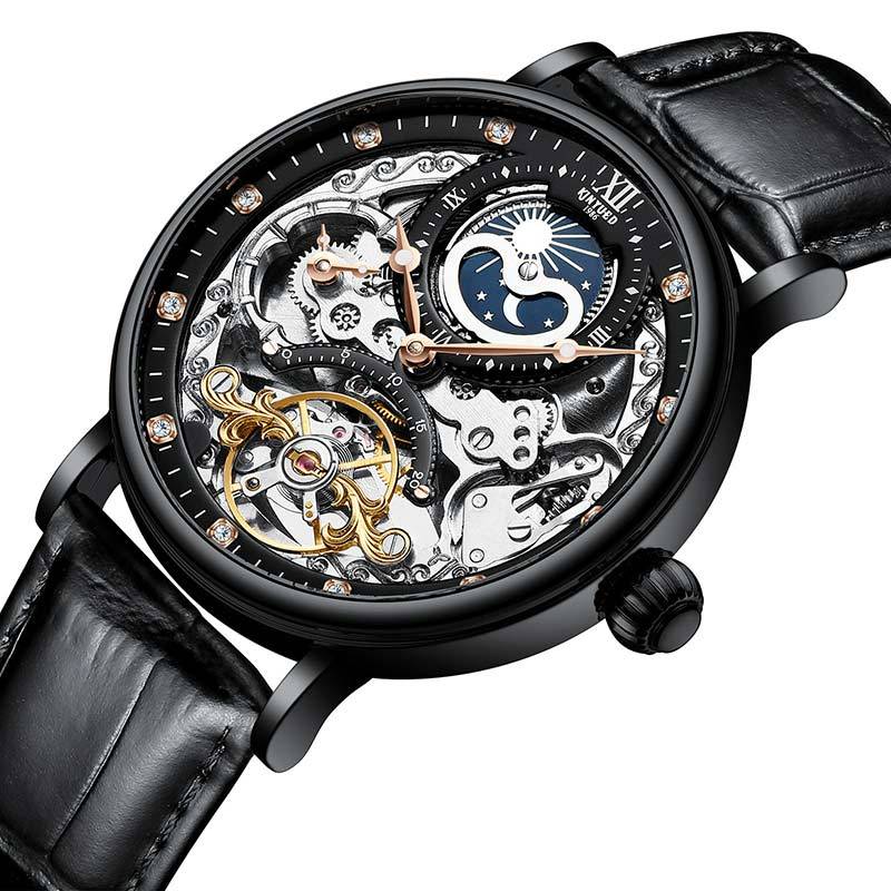 KINYUED genuine automatic leather men's mechanical watch