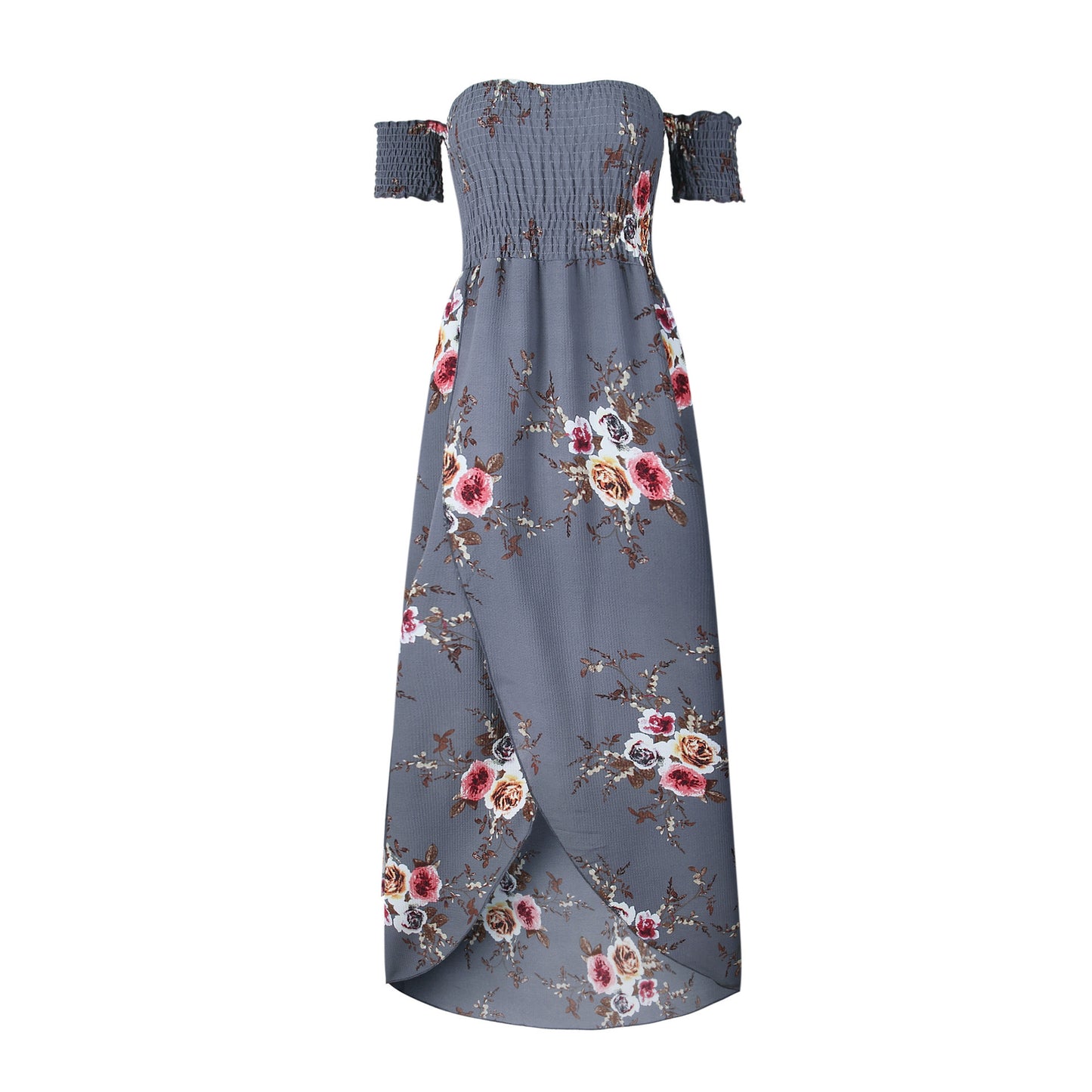 Boho Style Off-Shoulder Long Summer Beach Dress