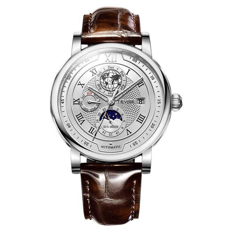 Men's Waterproof Moon Phase Automatic Mechanical Watch - YAXSO