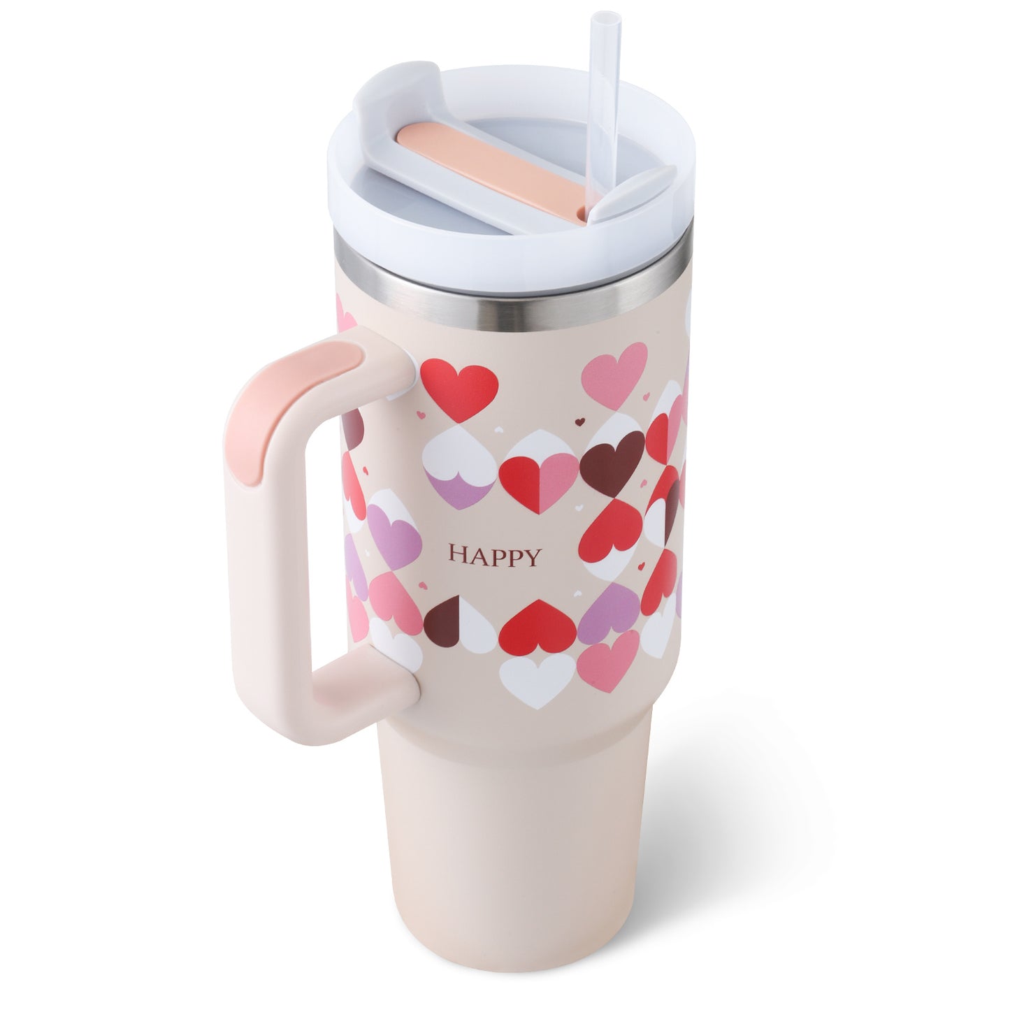 40 Oz Stainless Steel Tumbler – Insulated Travel Mug with Straw & Lid, Spill Proof