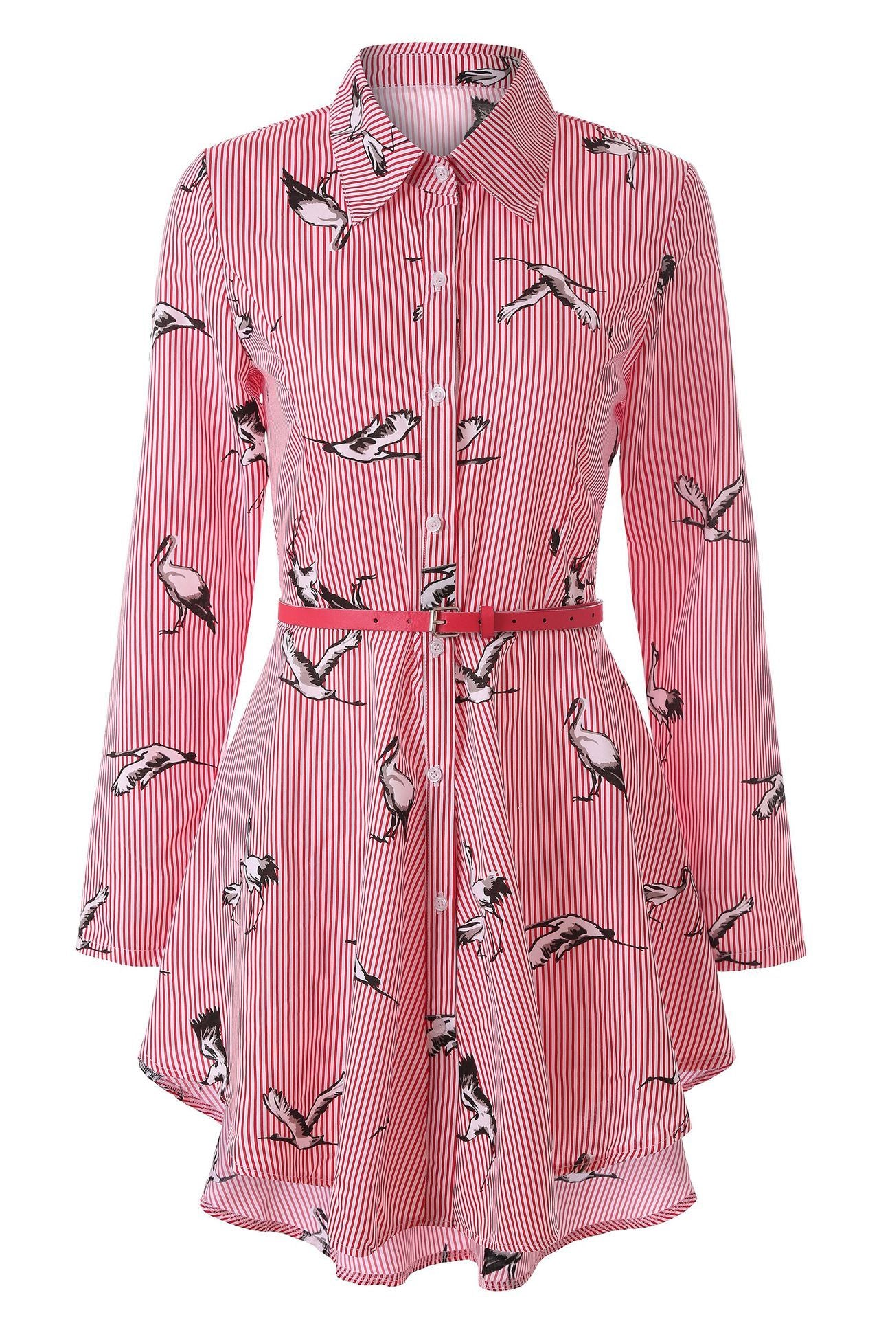 Striped Shirt Dress – Long Sleeve