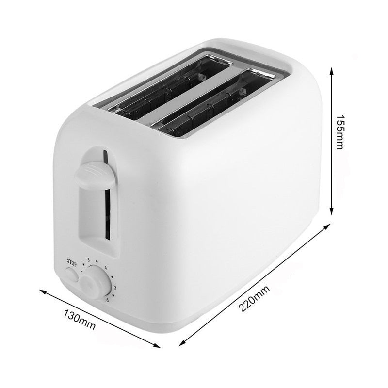 Automatic 2-Slice Toaster – Multifunctional Bread Toaster with Defrost & Reheat