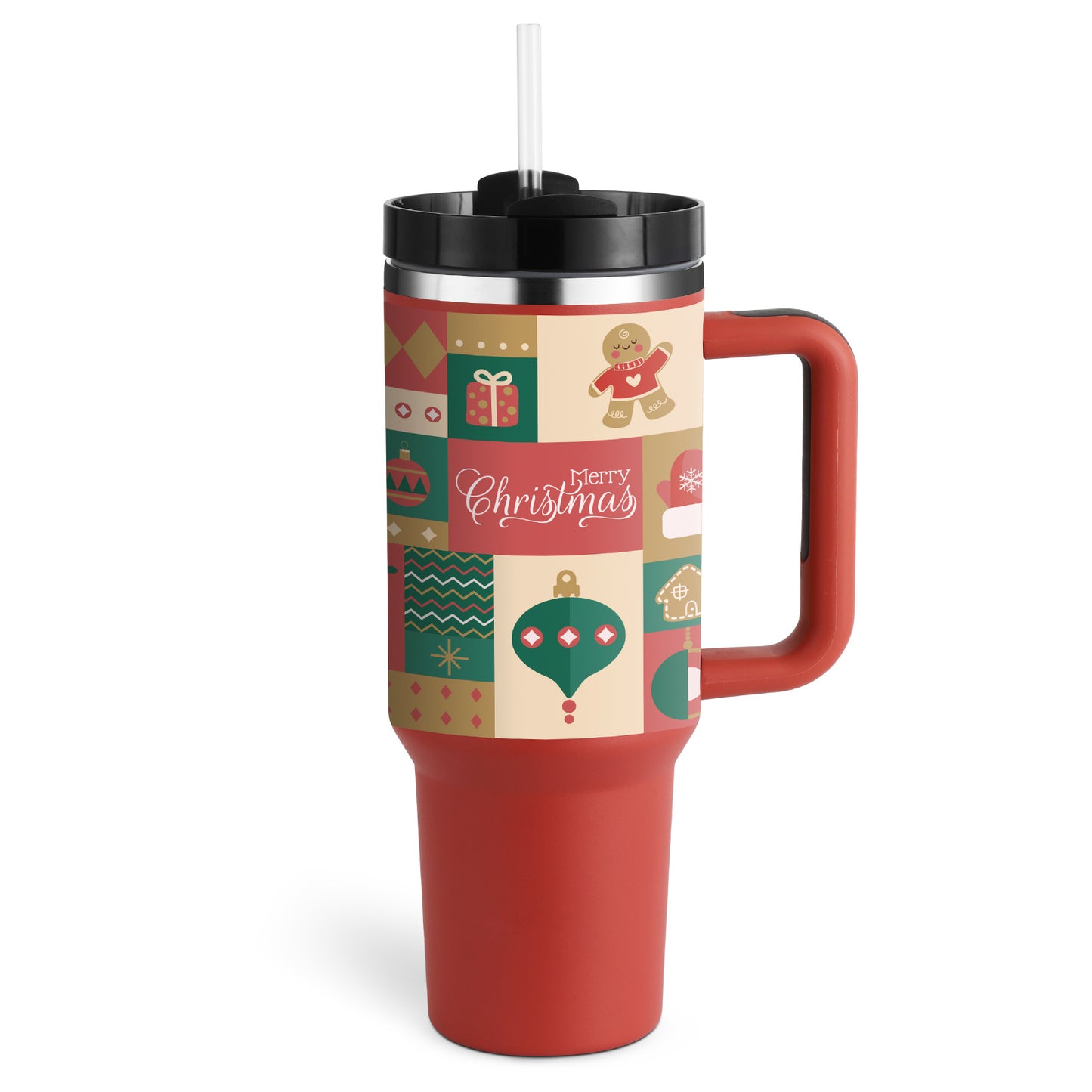 40 Oz Stainless Steel Tumbler – Insulated Travel Mug with Straw & Lid, Spill Proof