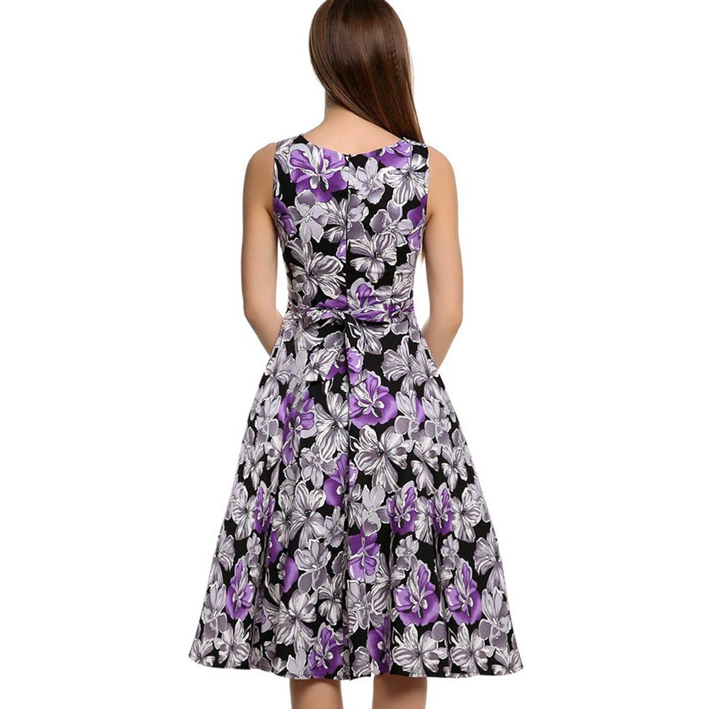 Vintage Print Dress