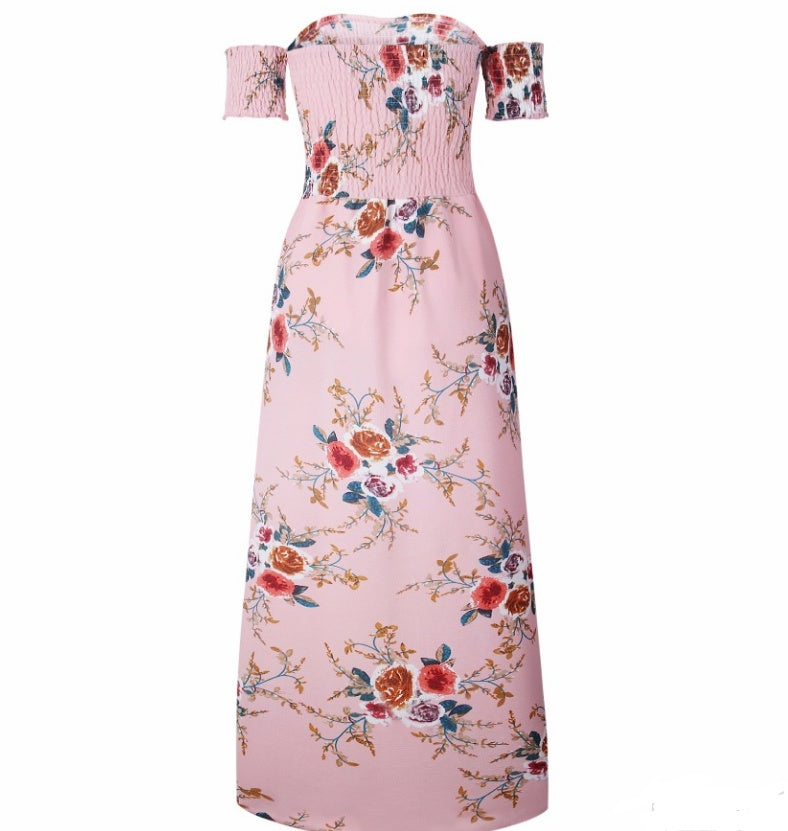 Boho Style Off-Shoulder Long Summer Beach Dress