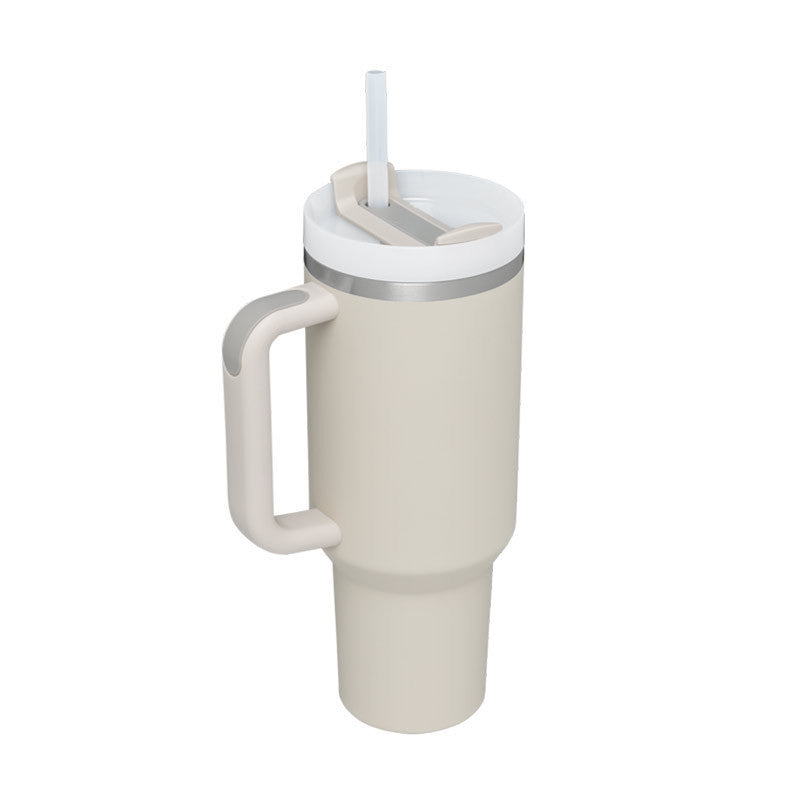 40 Oz Stainless Steel Tumbler – Insulated Travel Mug with Straw & Lid, Spill Proof