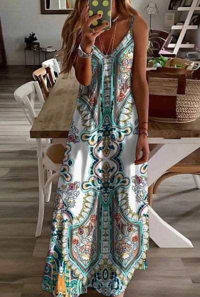 Allover Print Cami Dress - YAXSO