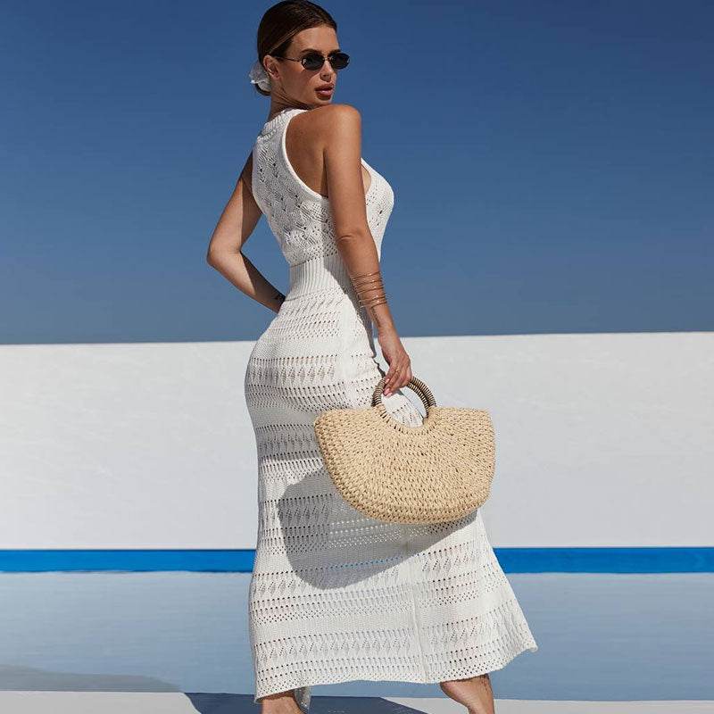 Beach Sexy Hollow Sleeveless Overalls - YAXSO