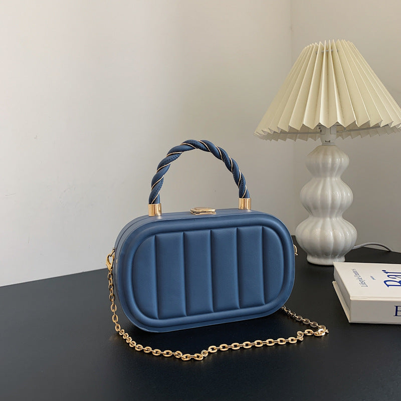 Chain Box Bag Women's Fashion Simple Portable Shoulder Messenger Bag - YAXSO