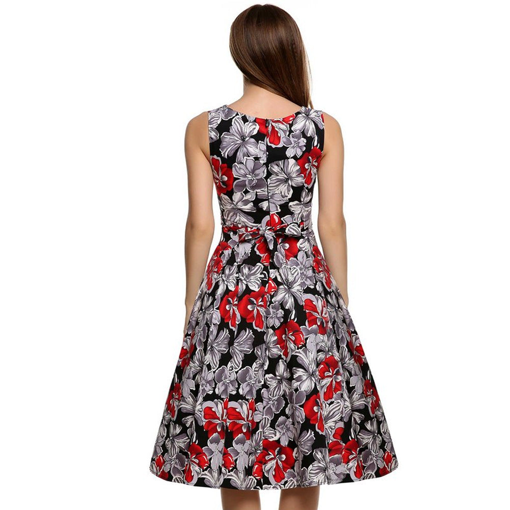 Vintage Print Dress