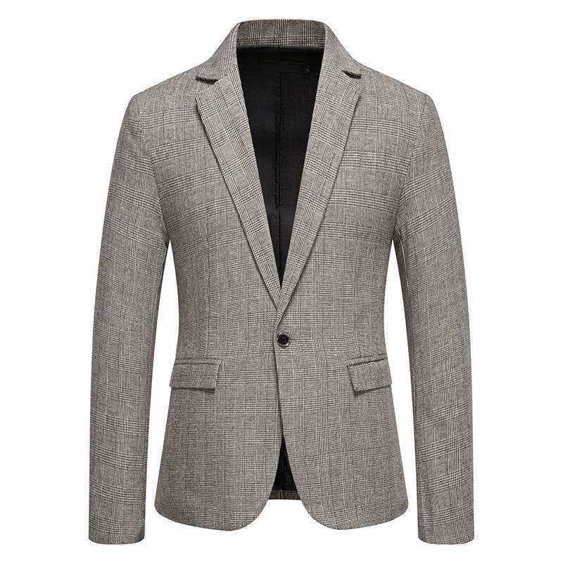 European Size Men's Fashion Woolen Casual Small Suit Coat - YAXSO