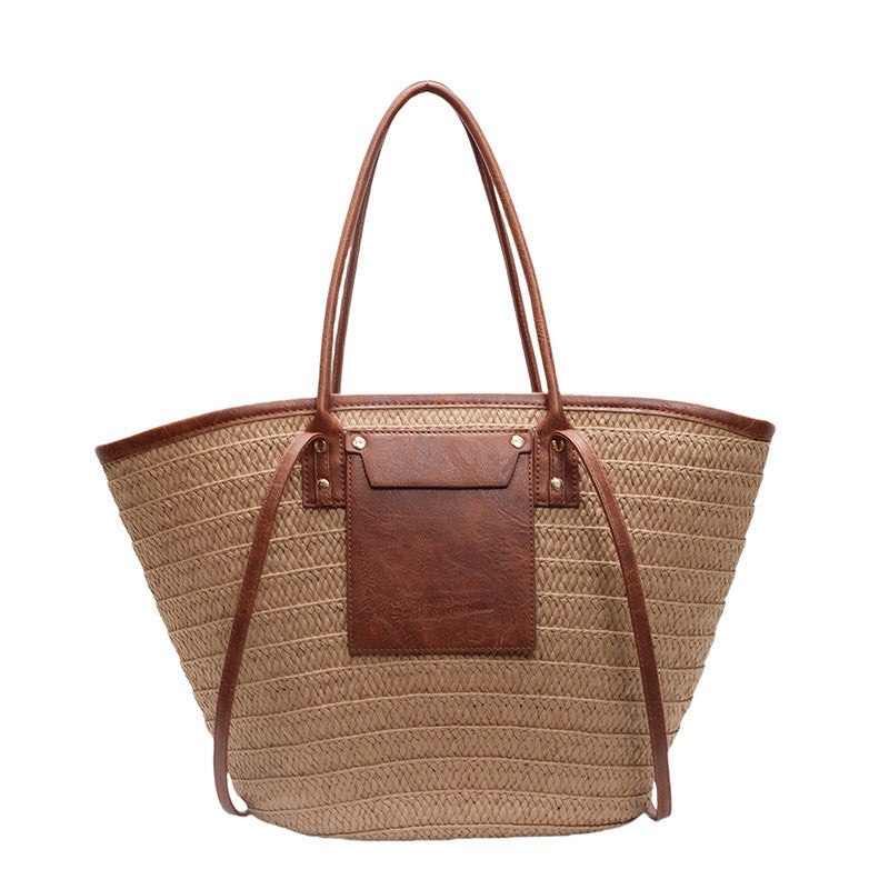 Tote Bag Summer Women's Straw Woven Handbag - YAXSO