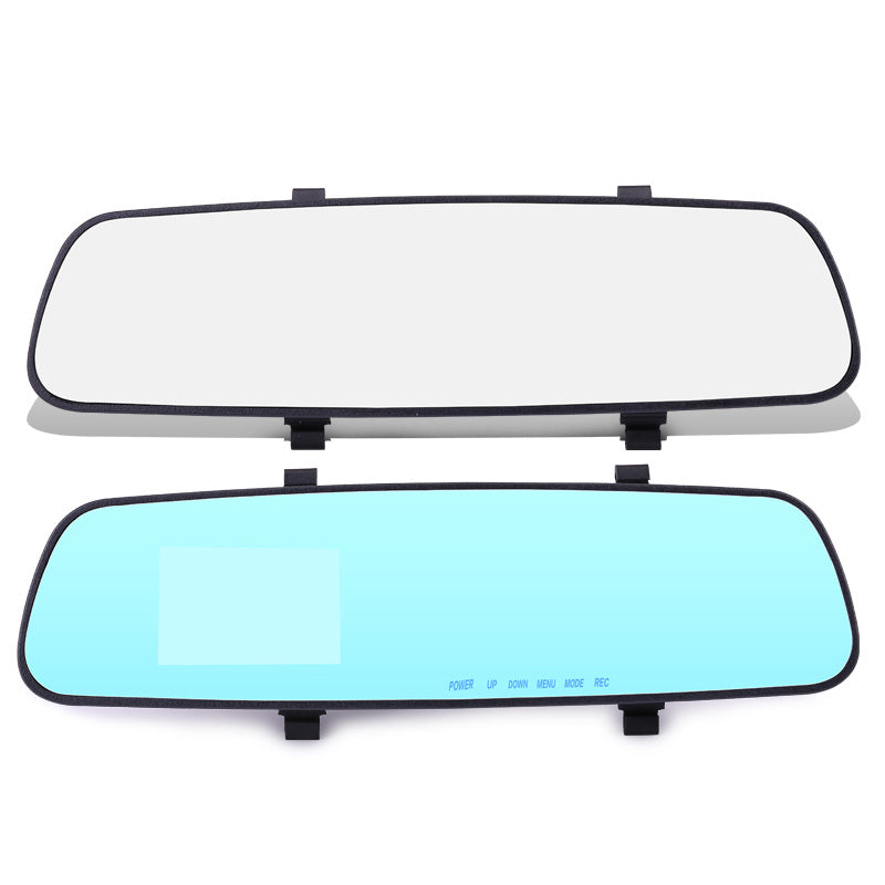 1080P HD Rearview Mirror Dash Cam – Dual Lens Driving Recorder with Loop Recording
