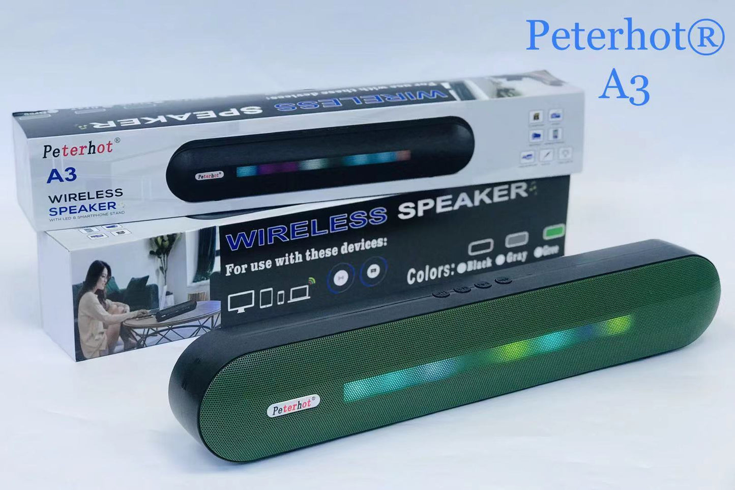 Bluetooth Speaker With LED Breathing Light