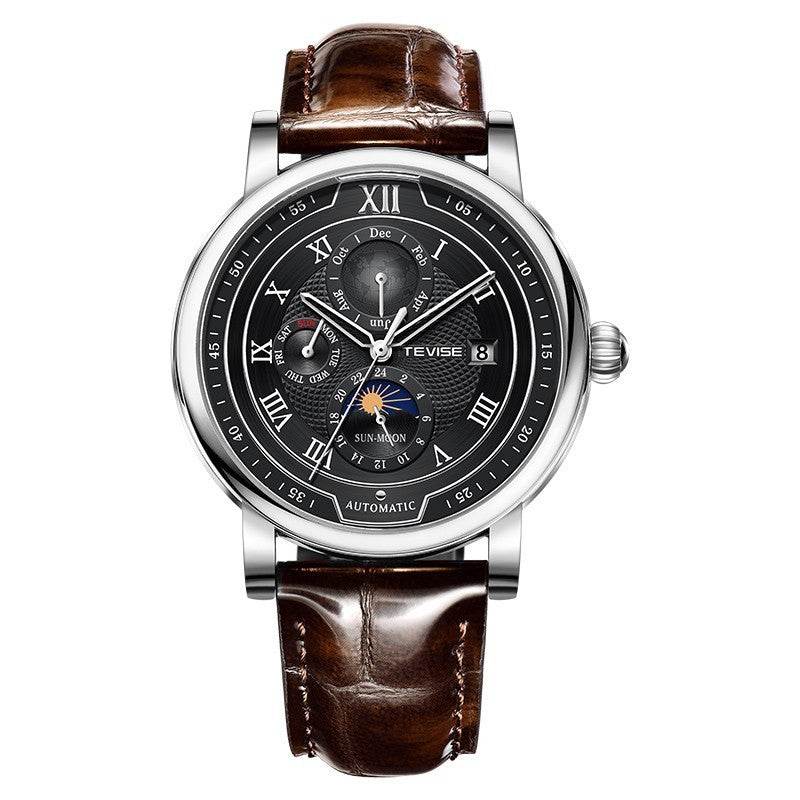Men's Waterproof Moon Phase Automatic Mechanical Watch - YAXSO