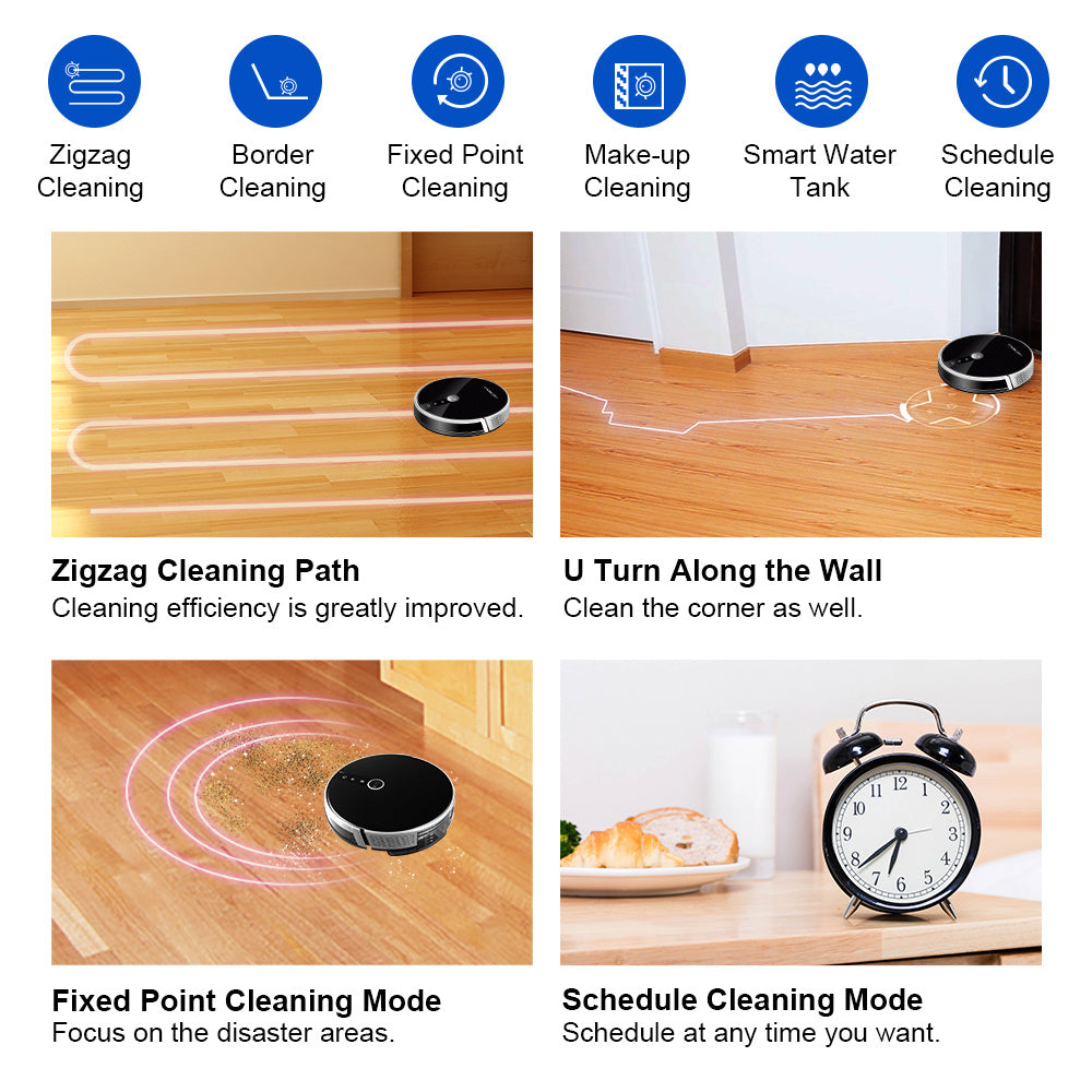 Smart Robot Vacuum Cleaner | Remote-Controlled 3-in-1 Cleaning