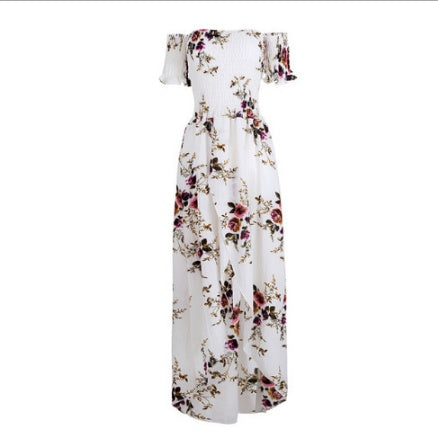 Boho Style Off-Shoulder Long Summer Beach Dress