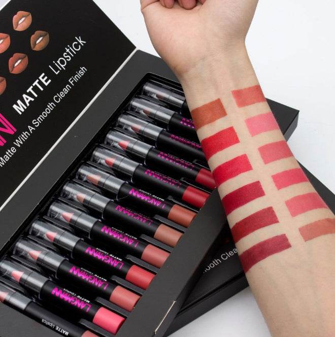 Matte Lipstick Waterproof Long-lasting Velvet Lipstick Set - YAXSO