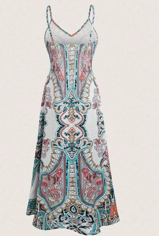 Allover Print Cami Dress - YAXSO