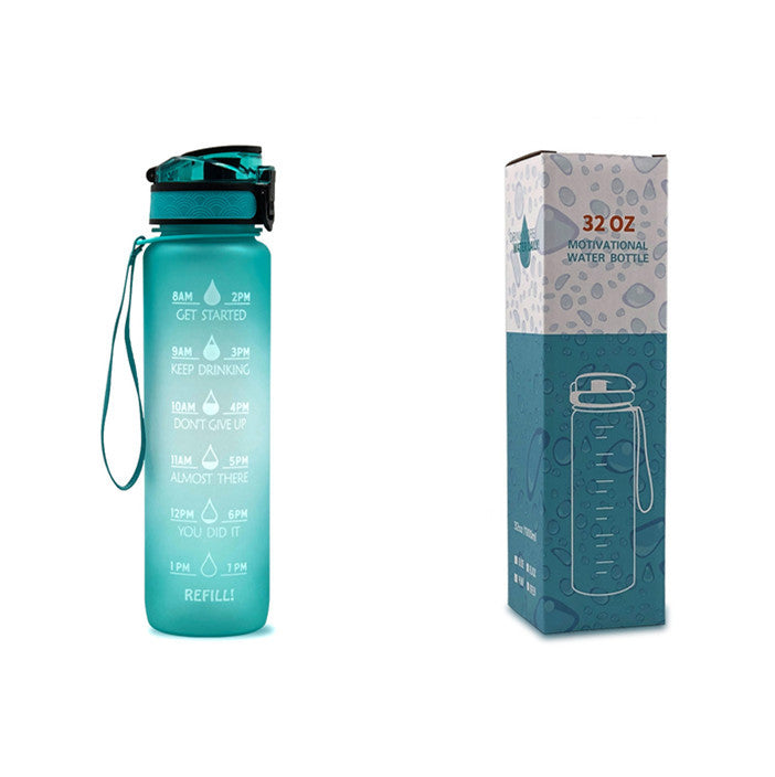 1L Tritan Motivational Water Bottle – Time Marker