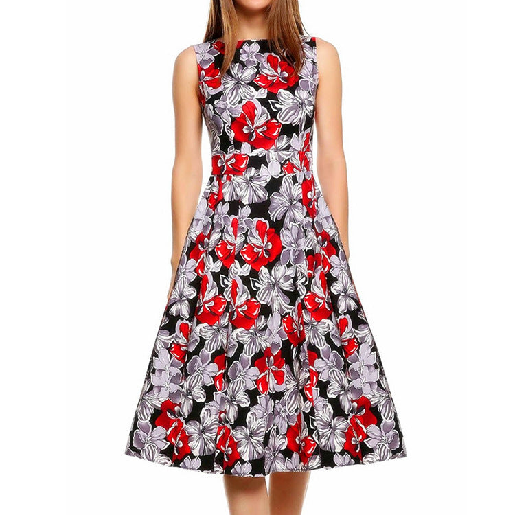 Vintage Print Dress
