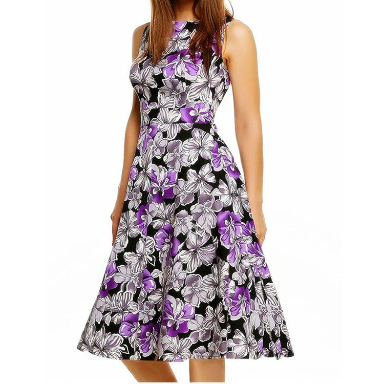 Vintage Print Dress