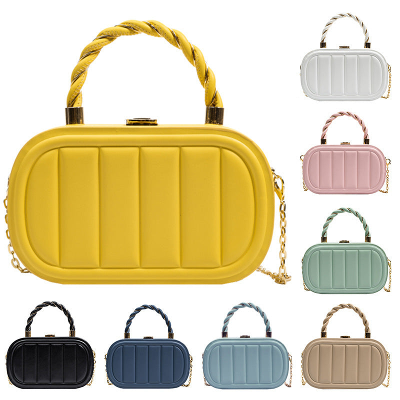 Chain Box Bag Women's Fashion Simple Portable Shoulder Messenger Bag - YAXSO