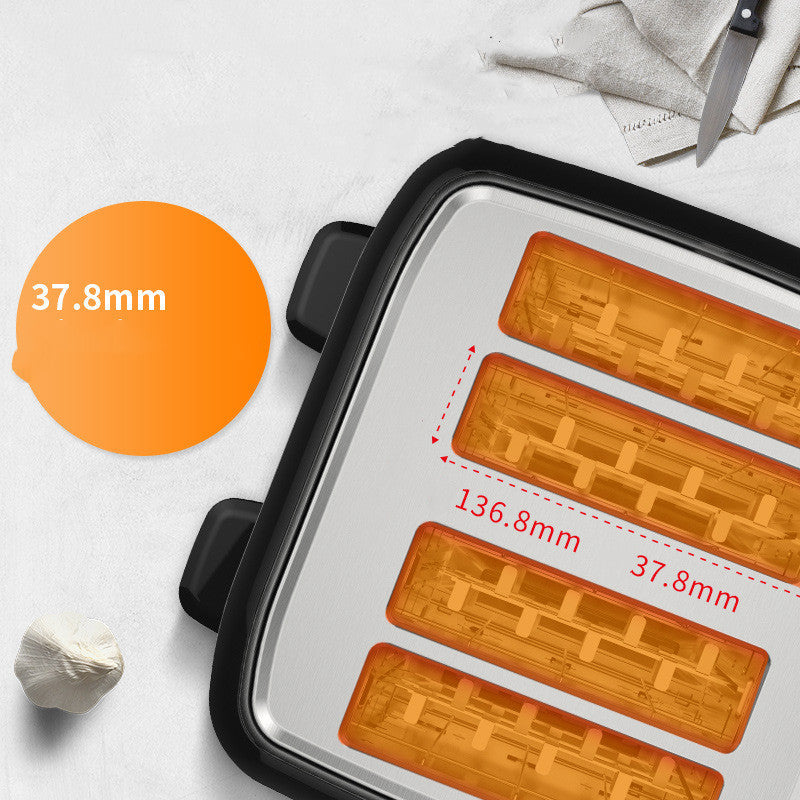 Rectangular silicone mold with dimensions on a white surface