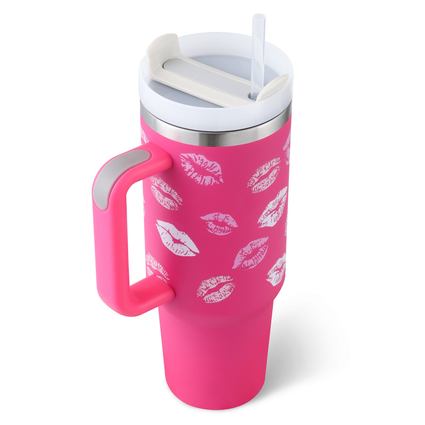 40 Oz Stainless Steel Tumbler – Insulated Travel Mug with Straw & Lid, Spill Proof