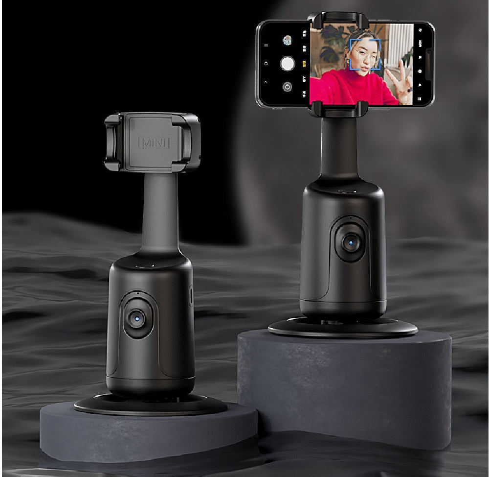 AI Smart Face Tracking Gimbal – 360° Auto Phone Holder for Video, Vlog, and Live Streaming