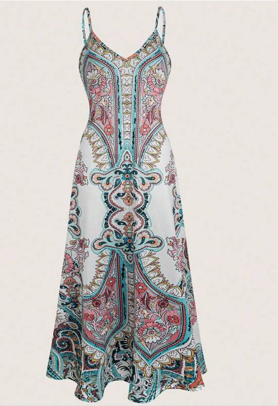 Allover Print Cami Dress - YAXSO