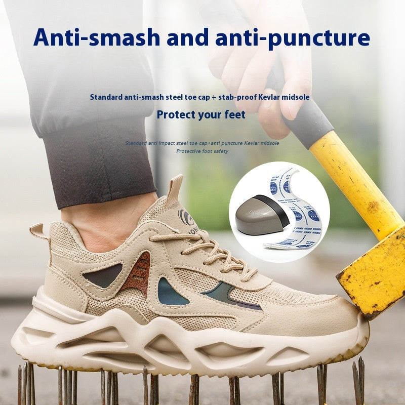 Men's Breathable Lightweight Safety Work Shoes