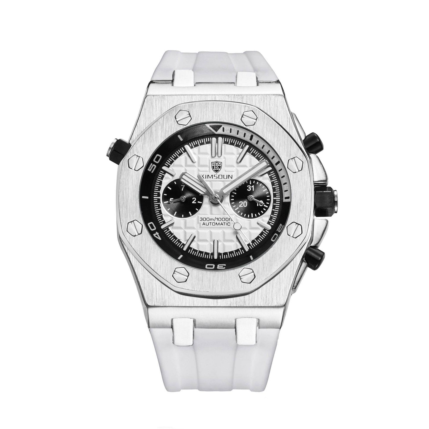 Watch Men's Fashion Silicone Waterproof Automatic Mechanical Watch Sports - YAXSO