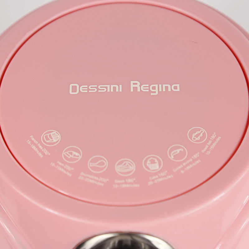 Pink appliance with 'Dessini Regina' branding and control icons on a white background