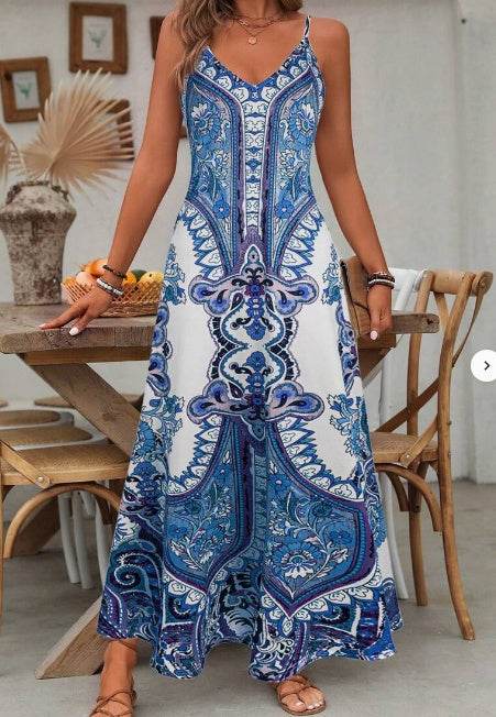 Allover Print Cami Dress - YAXSO
