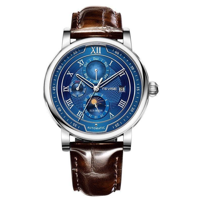 Men's Waterproof Moon Phase Automatic Mechanical Watch - YAXSO