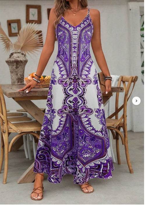 Allover Print Cami Dress - YAXSO