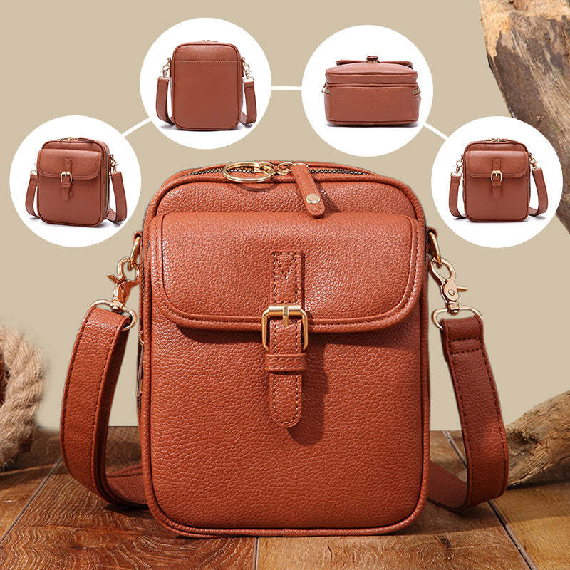 Unisex Vintage Large Capacity Messenger Bag Storage Bag With 10 Card Inserts Casual Backpack Women's Bag Retro Backpack Large Capacity Travel - YAXSO