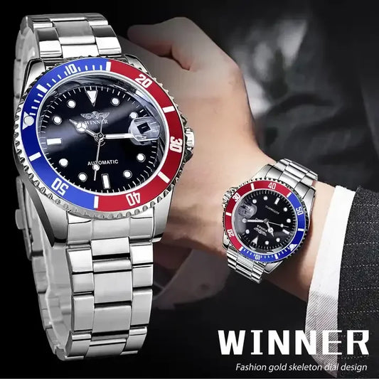 Men Mechanical Automatic Watch Stainless Waterproof