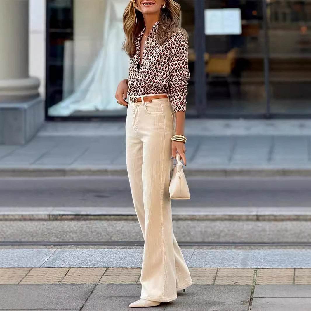 Women's Printed Autumn Fashion New Shirt - YAXSO